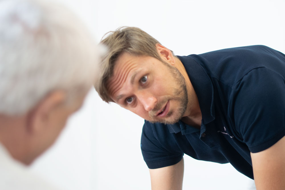 Im Dialog mit einem Patienten